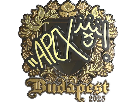 Sticker | apEX (Gold) | Budapest 2025 image