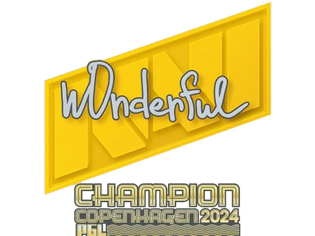 Sticker | w0nderful (Champion) | Copenhagen 2024 image