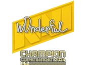 Sticker | w0nderful (Champion) | Copenhagen 2024 image