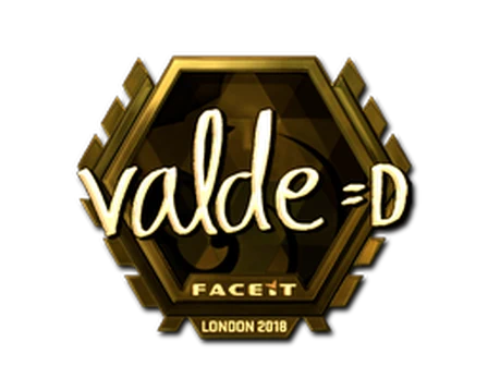Sticker | v4lde (Gold) | London 2018 image