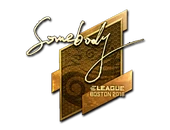 Sticker | somebody (Gold) | Boston 2018 image