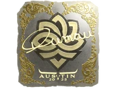 Sticker | dumau (Gold) | Austin 2025 image