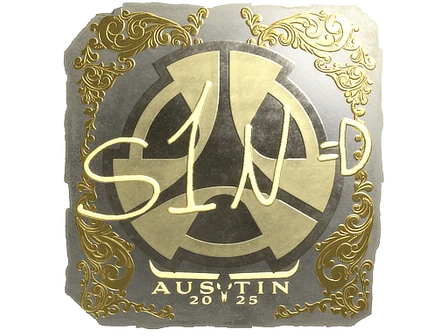 Sticker | s1n (Gold) | Austin 2025 image