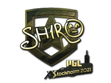 Sticker | sh1ro (Gold) | Stockholm 2021 image