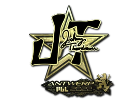 Sticker | JT (Gold) | Antwerp 2022 image