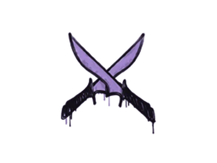 Sealed Graffiti | X-Knives (Violent Violet) image