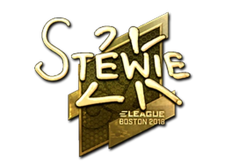 Sticker | Stewie2K (Gold) | Boston 2018 image