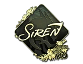 Sticker | S1ren (Gold) | Rio 2022 image