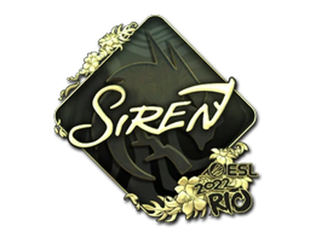 Sticker | S1ren (Gold) | Rio 2022 image