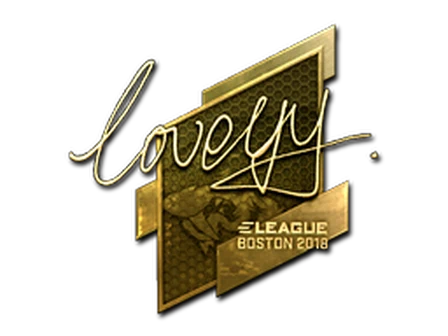 Sticker | LoveYY (Gold) | Boston 2018 image