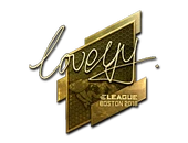 Sticker | LoveYY (Gold) | Boston 2018 image
