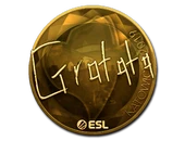 Sticker | Gratisfaction (Gold) | Katowice 2019 image