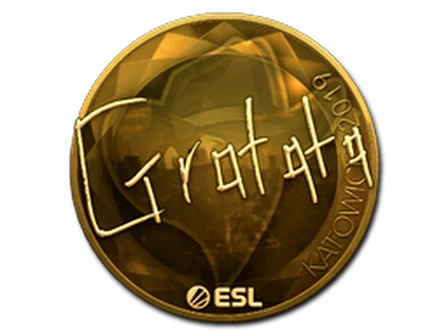 Sticker | Gratisfaction (Gold) | Katowice 2019 image