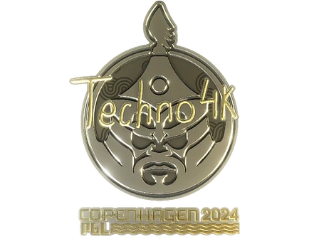 Sticker | Techno4K (Gold) | Copenhagen 2024 image