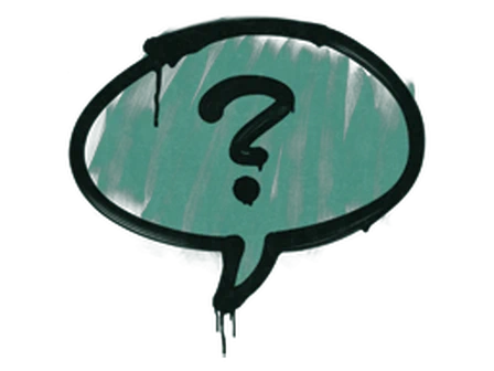 Sealed Graffiti | Question Mark (Frog Green) image