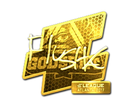 Sticker | flusha (Gold) | Atlanta 2017 image