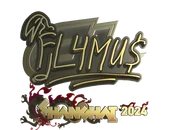 Sticker | FL4MUS (Gold) | Shanghai 2024 image