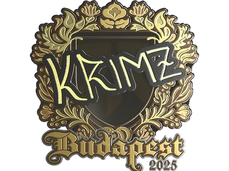Sticker | KRIMZ (Gold) | Budapest 2025 image