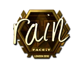 Sticker | rain (Gold) | London 2018 image