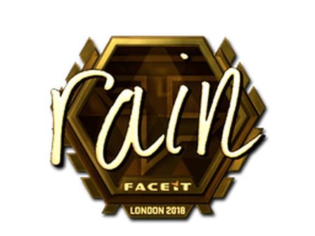 Sticker | rain (Gold) | London 2018 image