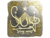 Sticker | susp (Gold) | Austin 2025 image