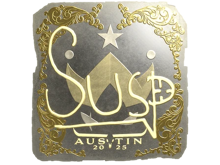 Sticker | susp (Gold) | Austin 2025 image
