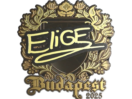 Sticker | EliGE (Gold) | Budapest 2025 image