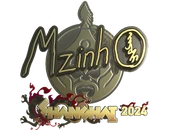 Sticker | mzinho (Gold) | Shanghai 2024 image