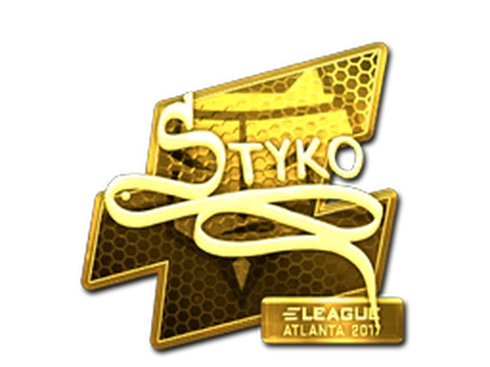 Sticker | STYKO (Gold) | Atlanta 2017 image