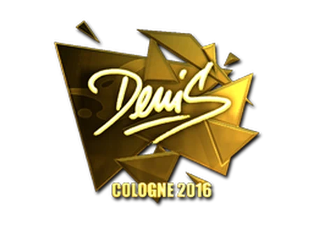 Sticker | denis (Gold) | Cologne 2016 image