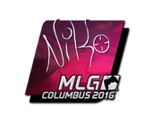 Sticker | NiKo (Foil) | MLG Columbus 2016 image