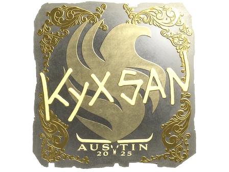Sticker | kyxsan (Gold) | Austin 2025 image