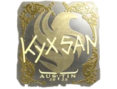 Sticker | kyxsan (Gold) | Austin 2025 image
