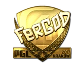 Sticker | fer (Gold) | Krakow 2017 image