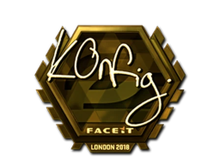 Sticker | k0nfig (Gold) | London 2018 image