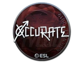 Sticker | xccurate (Foil) | Katowice 2019 image