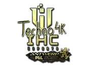 Sticker | Techno4K (Gold) | Antwerp 2022 image