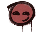 Sealed Graffiti | Smirk (Blood Red) image