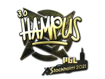 Sticker | hampus (Gold) | Stockholm 2021 image