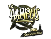 Sticker | hampus (Gold) | Stockholm 2021 image