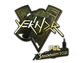 Sticker | YEKINDAR (Gold) | Stockholm 2021 image