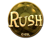 Sticker | RUSH (Gold) | Katowice 2019 image