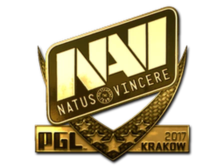Sticker | Natus Vincere (Gold) | Krakow 2017 image