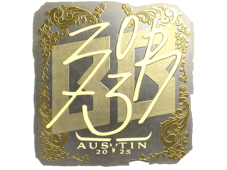 Sticker | zorte (Gold) | Austin 2025 image