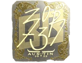 Sticker | zorte (Gold) | Austin 2025 image