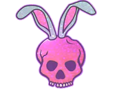 Sticker | Skull Bunny (Glitter) image