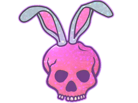 Sticker | Skull Bunny (Glitter) image