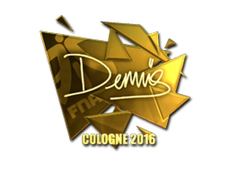 Sticker | dennis (Gold) | Cologne 2016 image