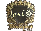 Sticker | jambo (Gold) | Budapest 2025 image