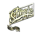 Sticker | s1mple (Gold) | Paris 2023 image